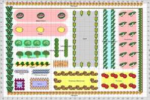 Image of a sample kitchen garden design